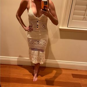 Akoia swim crochet dress esme crochet dress M/L NWT
